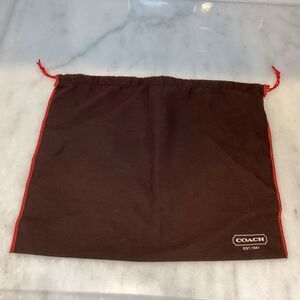 Coach Brown Velvet Drawstring Dust Bag